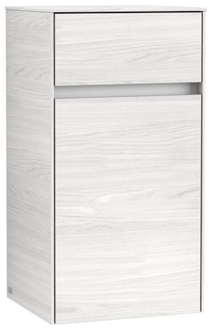 V&B Seitenschrank Collaro 40,4x74,8x34,9cm, Anschlag links, white wood
