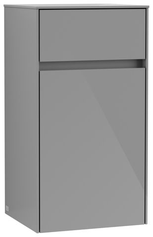 V&B Seitenschrank Collaro 40,4x74,8x34,9cm, Anschlag links, glossy grey