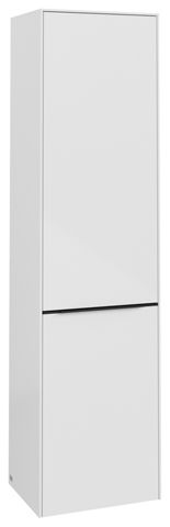 V&B Hochschrank Subway 3.0 40x171x36,2cm, Schanier links/Griff Volcano black, brilliant white