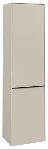 V&B Hochschrank Subway 3.0 40x171x36,2cm, Schanier links/Griff Volcano black, cashmere grey