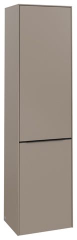 V&B Hochschrank Subway 3.0 40x171x36,2cm, Schanier rechts/Griff Volcano black, taupe