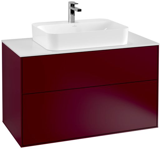 V&B Waschtisch-Unterschrank Finion 100x60,3cm, Abdeckplatte white matt, Peony Matt