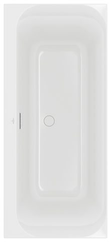V&B Eck-Badewanne Duo LOOP & FRIENDS 180x80cm, eckige Innenform, weiß