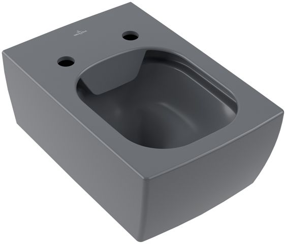 V&B Wand-Tiefspüler Memento 2.0, Direct Flush 37,5x56cm, graphite C-plus
