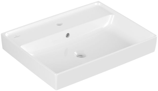 V&B Waschtisch Collaro 60 x 47 cm, mit Überlauf, Unterseite geschliffen, weiß