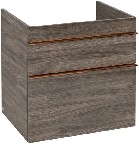 V&B Waschtisch-Unterschrank Venticello 60,3x59x50,2cm, Griff Copper, stone oak