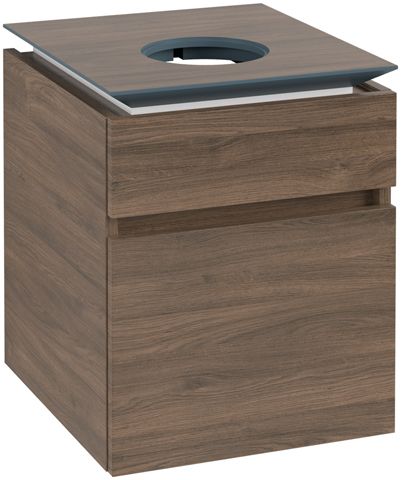 V&B Waschtischunterschrank Legato 45x55x50cm, Waschtisch mittig, Arizona Oak