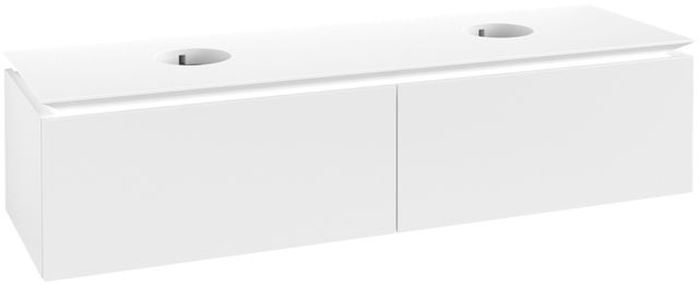 V&B Waschtischunterschrank Legato 160x38x50cm, für 2 Waschtische, White Matt