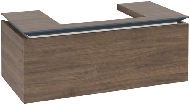 V&B Waschtischunterschrank Legato 100x38x50cm, Waschtisch mittig, Arizona Oak
