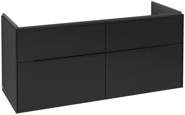 V&B Waschtisch-Unterschrank Subway 3.0 127,2x56,6x47,8cm, ohne LED/Griff Volcano black, volcano black