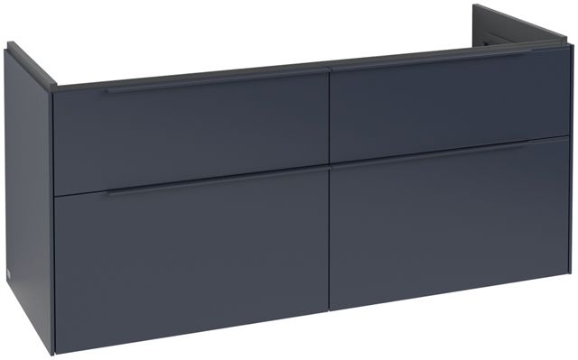 V&B Waschtisch-Unterschrank Subway 3.0 127,2x56,6x47,8cm, mit LED/Griff monochrom, marine blue