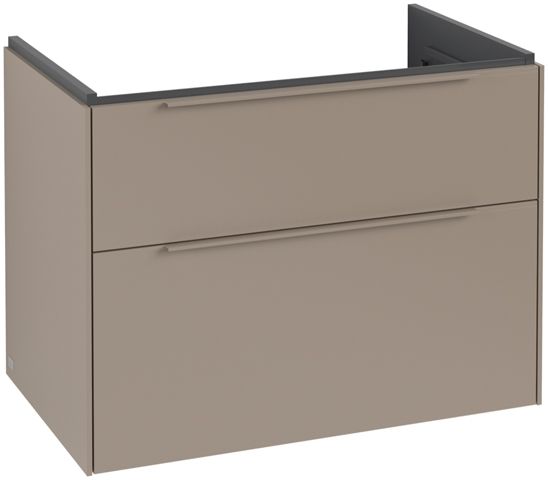 V&B Waschtisch-Unterschrank Subway 3.0 77,2x57,6x47,8cm, ohne LED/Griff monochrom, taupe