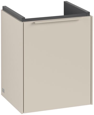 V&B Waschtisch-Unterschrank Subway 3.0 35,1x42,9x30,9cm, Schanier rechts/Griff monochrom, cashmere grey