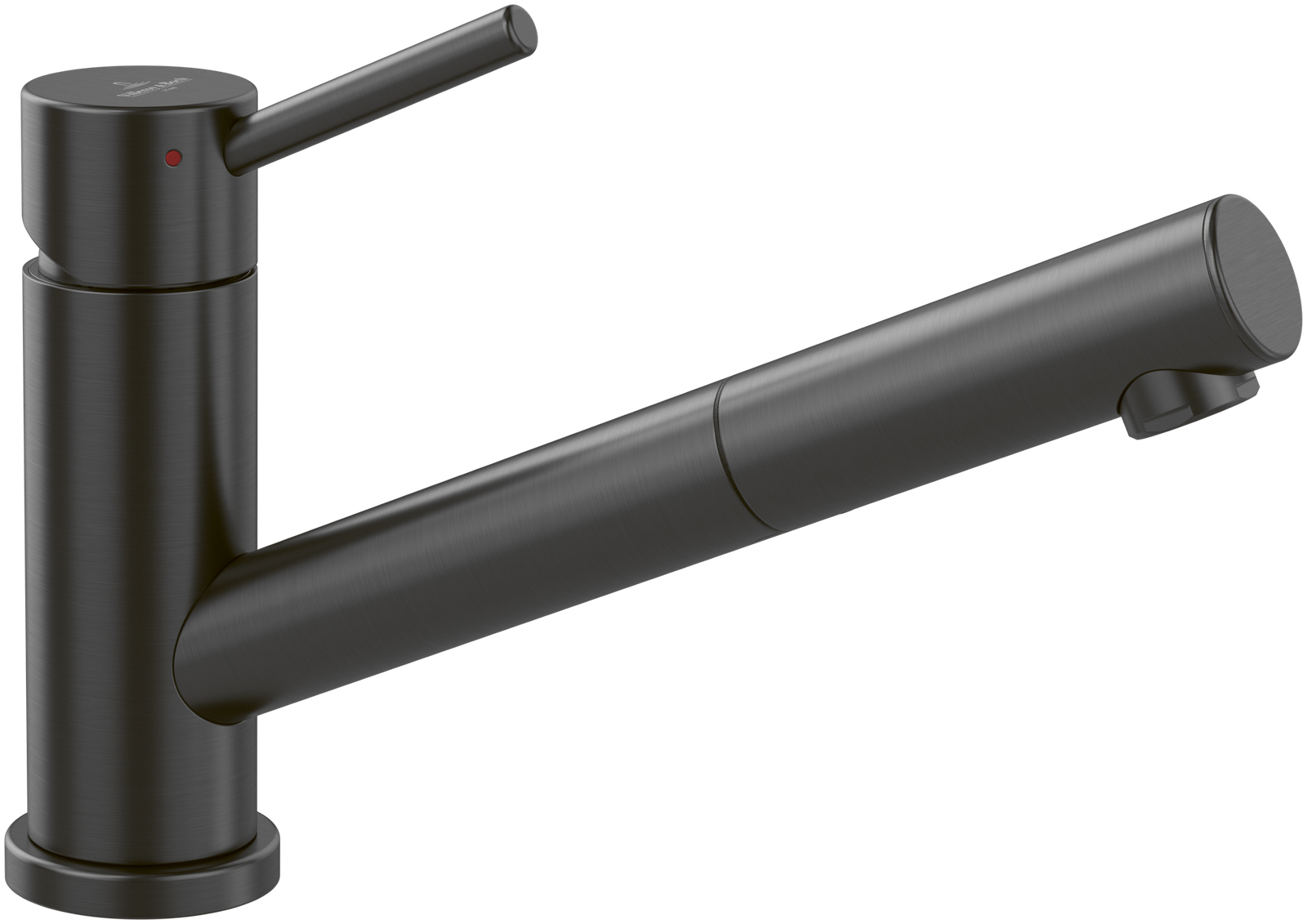 V&B Spültisch-Einhebelmischer Como Window 8,6 l/min, umlegbar, ausziehbar, Edelstahl anthracite