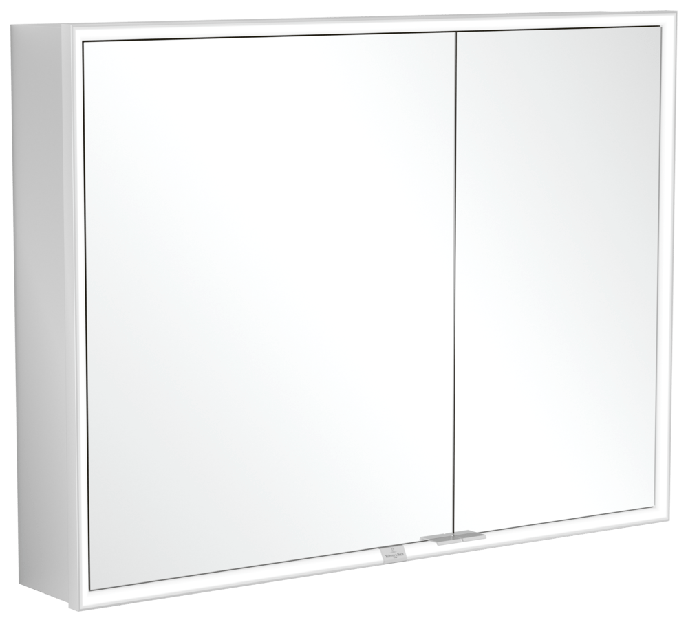 V&B Spiegelschrank MY VIEW NOW 100 x 75 x 16,8 cm, LED-Beleuchtung, 2 Türen, mit Ein-/Ausschalter