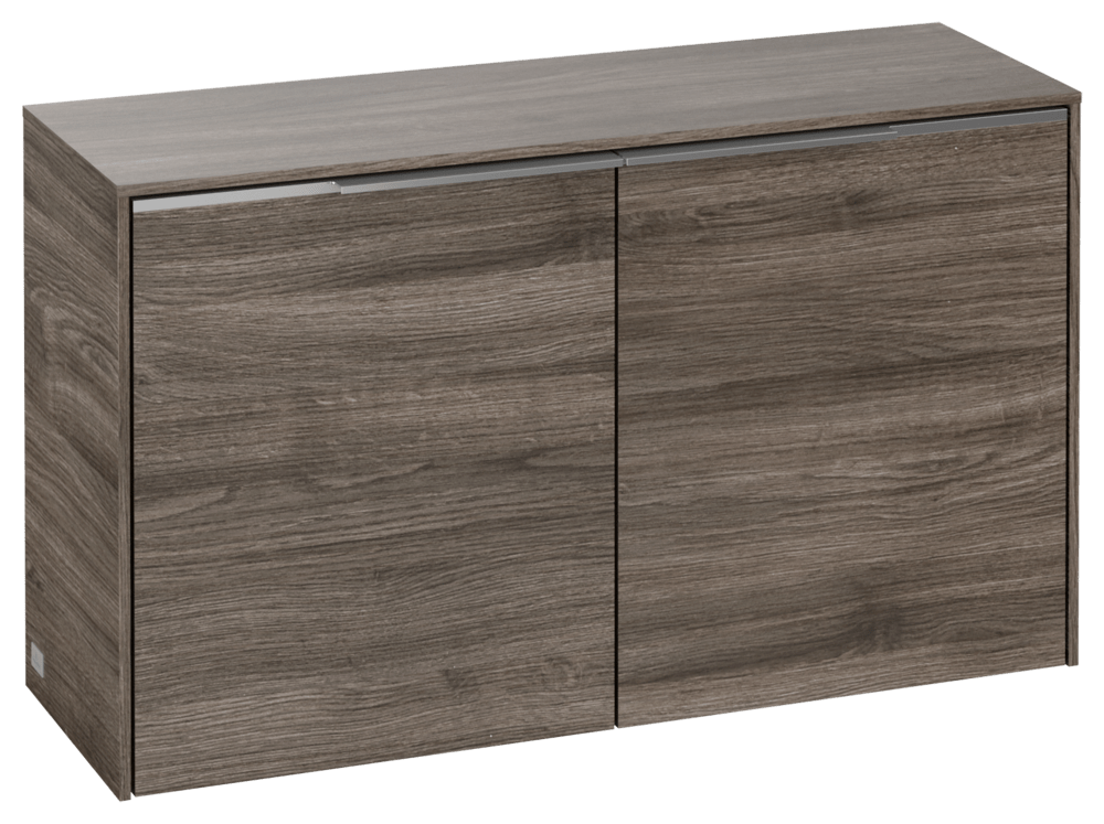 V&B Sideboard Subway 3.0 72,8x42,3x25,6cm, Griff Aluminium glänzend, stone oak