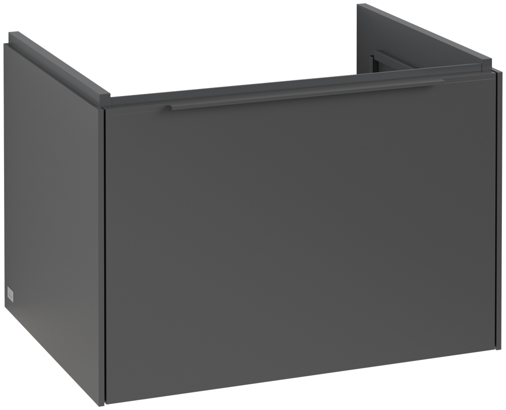 V&B Waschtisch-Unterschrank Subway 3.0 62,2x42,9x47,8cm, mit LED/Griff monochrom, graphite