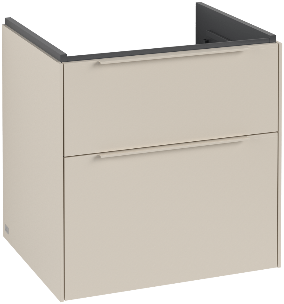 V&B Waschtisch-Unterschrank Subway 3.0 57,2x57,6x47,8cm, ohne LED/Griff monochrom, cashmere grey