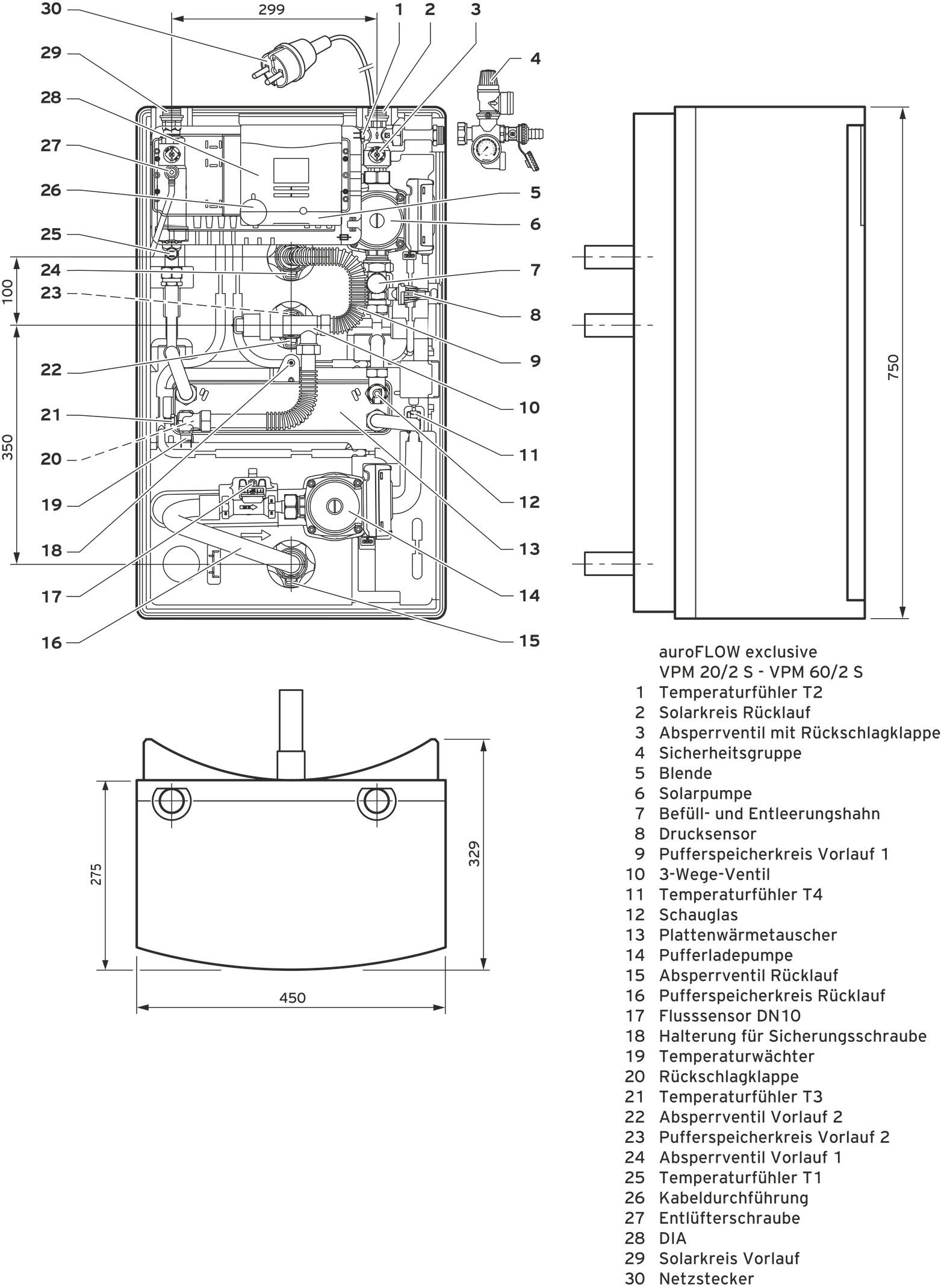 Vaillant Solarladestation auroFLOW exclusive VPM 60/2 S, Multi-Funktionsspeicher