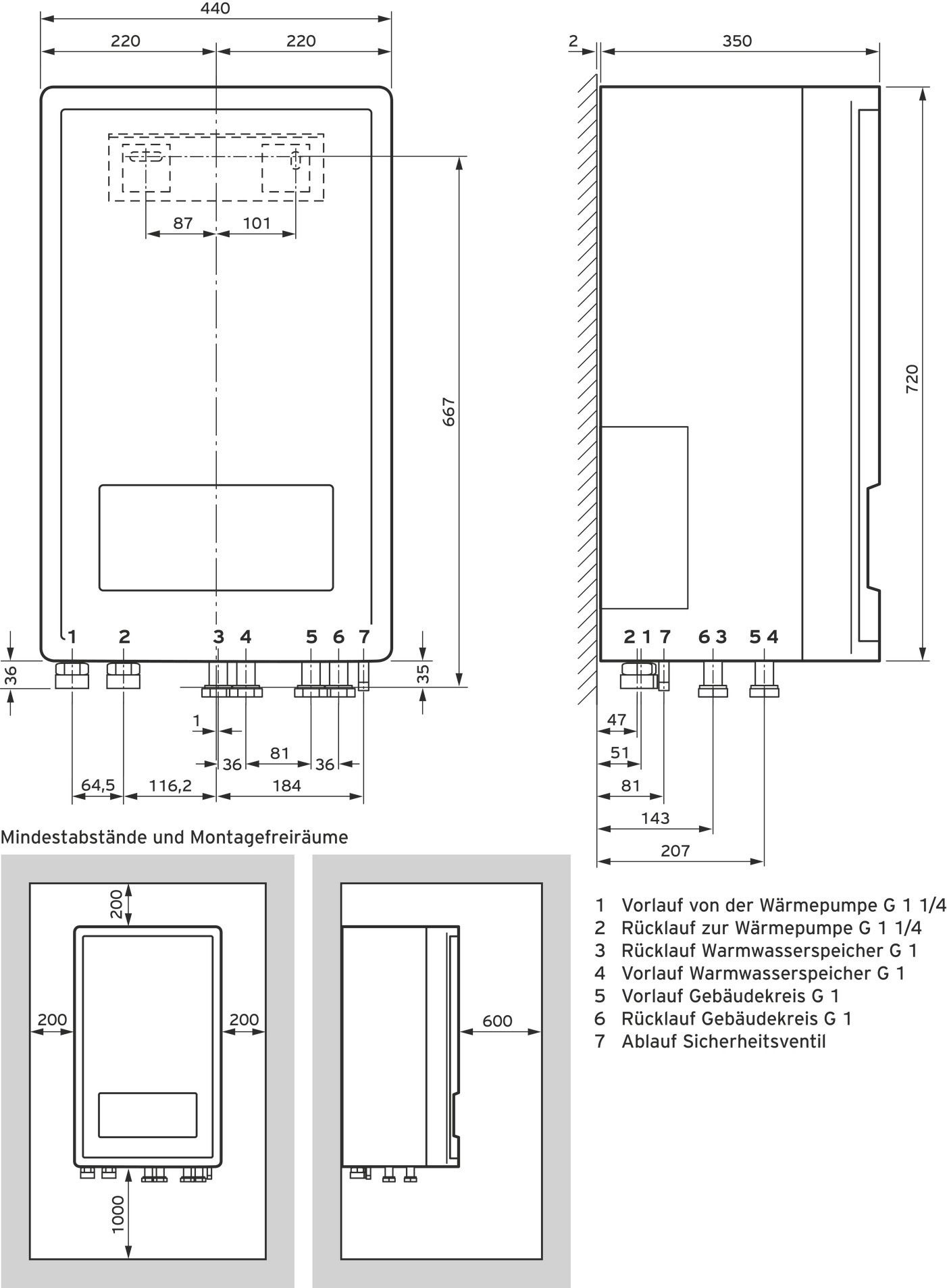 Vaillant Hydrauliktower aroTHERM VWZ MEH 97/6
