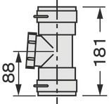 Vaillant Revisionselement DN 60, für flexibeles Abgassystem, PP