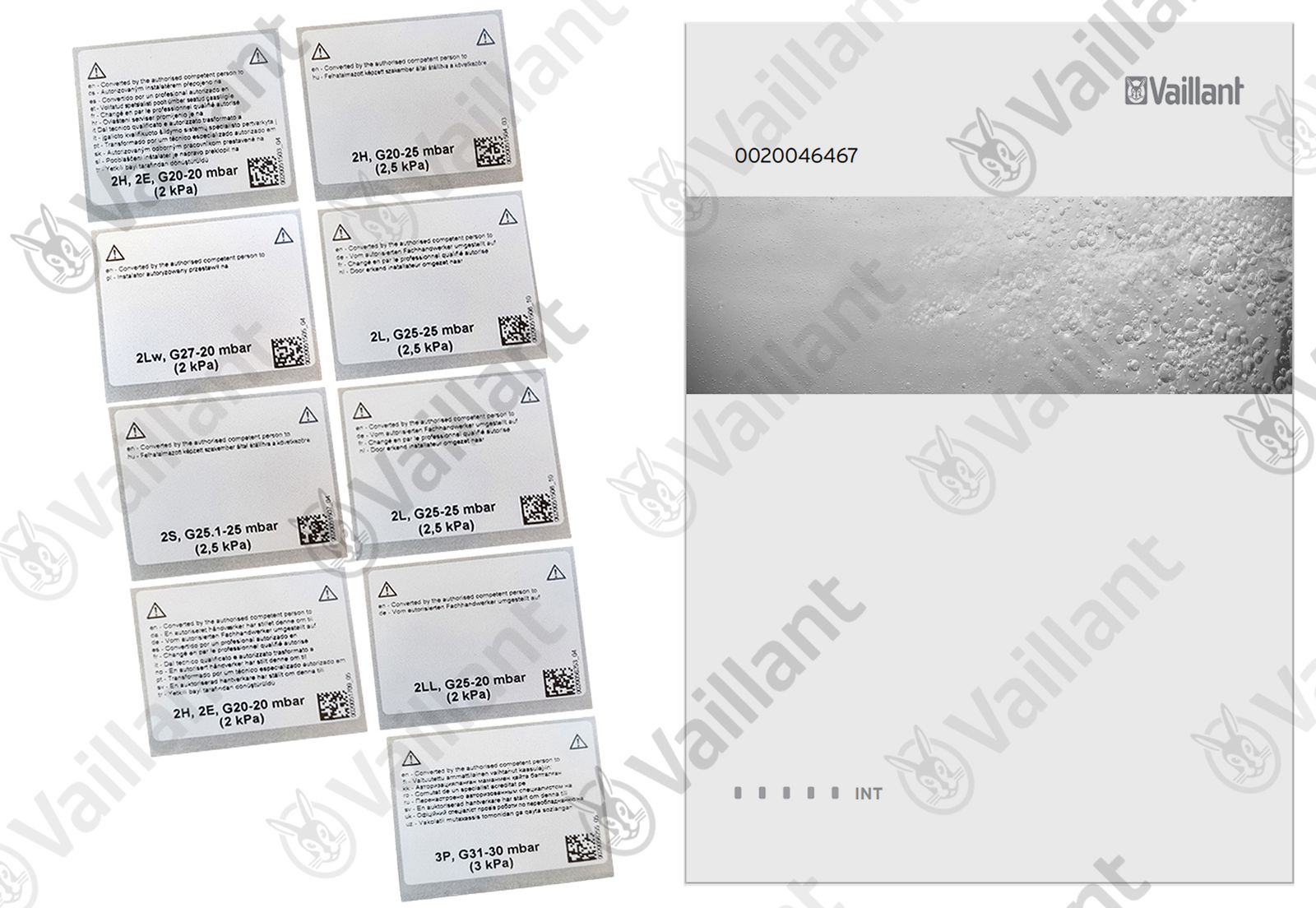 VA Umstellsatz, P -› E/LL Vaillant-Nr. 0020046467