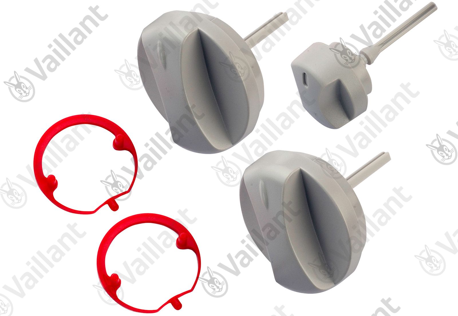 VA Knopf grau, Set a 3 St. Vaillant-Nr. 0020074963