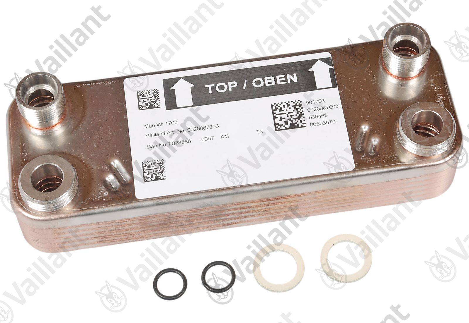 VA Wärmetauscher, PK/HK Vaillant-Nr. 0020085463