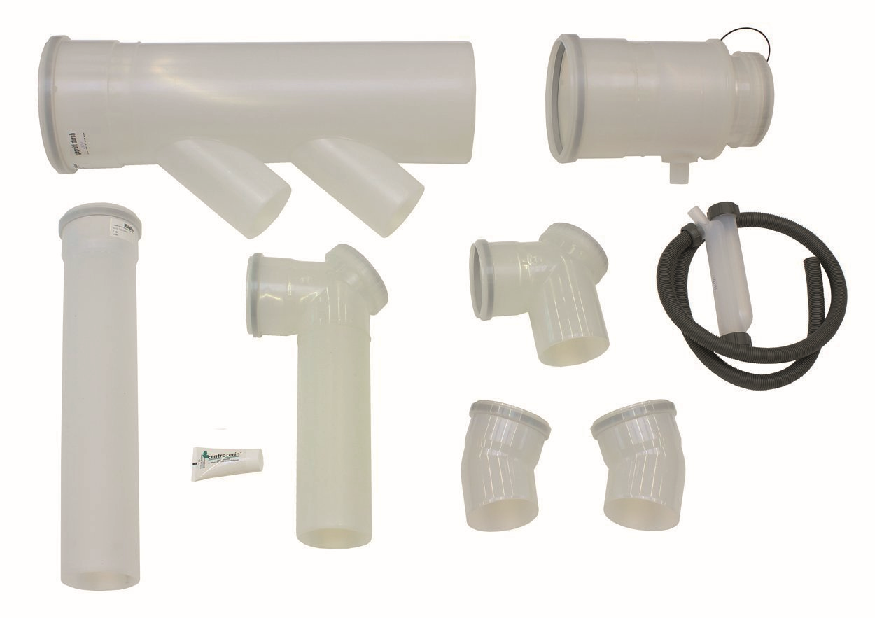 Vaillant Basis-Anschluss-Set 2er Kaskade in Rücken 250, für 2-Geräte, PP