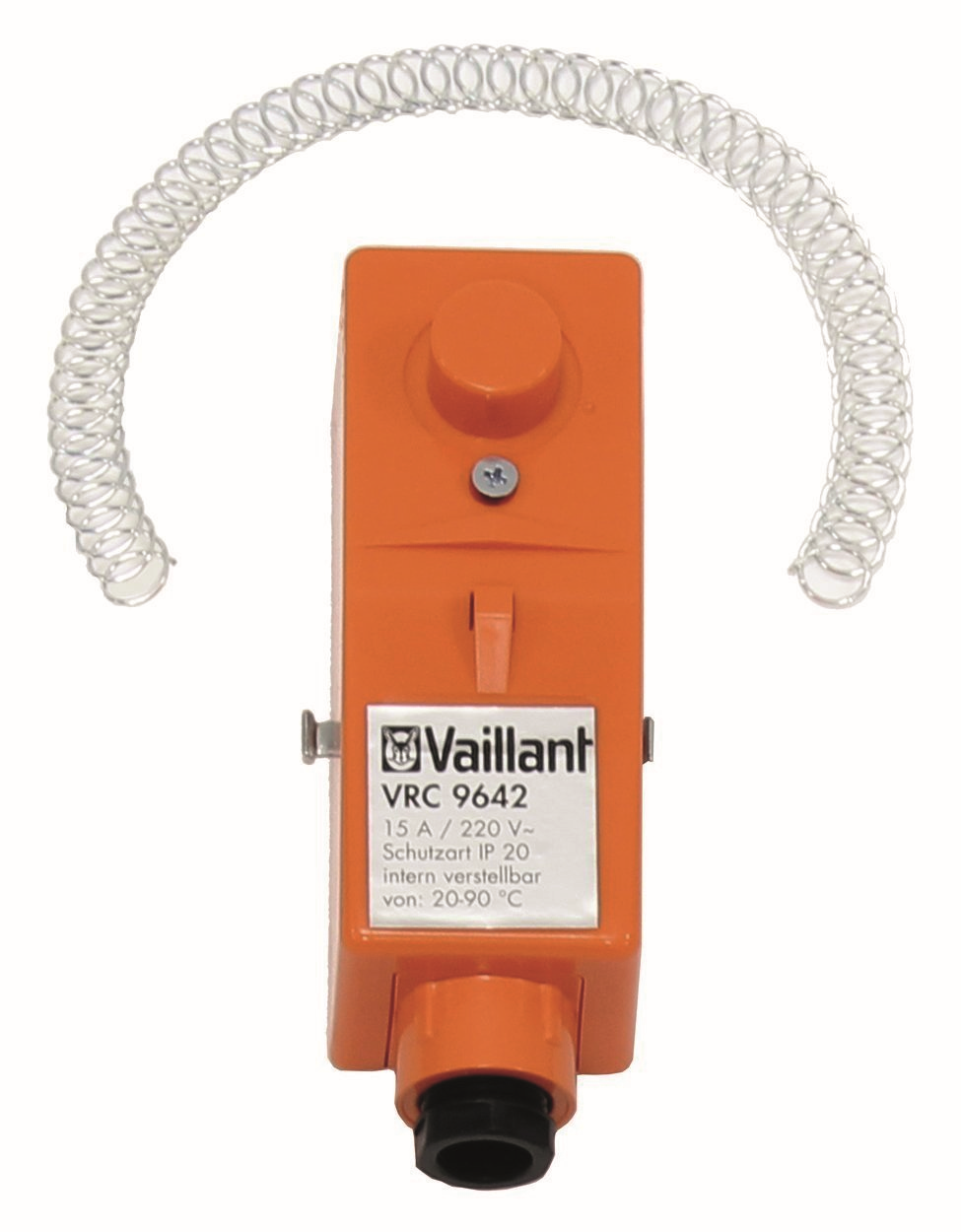 Vaillant Anlegethermostat VRC 9642 mit Umschaltkontakt, Spannband-Befestigung