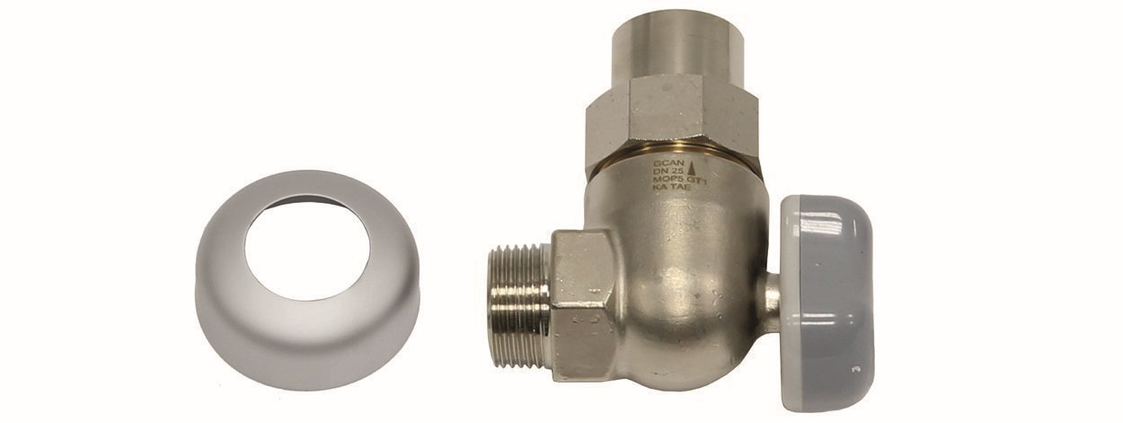 Vaillant Gas-Kugelhahn ecoTEC exclusiv 3/4" IG, Eck, mit Brandschutzeinrichtung