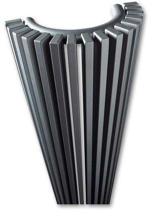 Vasco Badheizkörper ZANA ZV-O BH2200 mm, BL473 mm, 20 Rohre, halbrund, weiß RAL9016