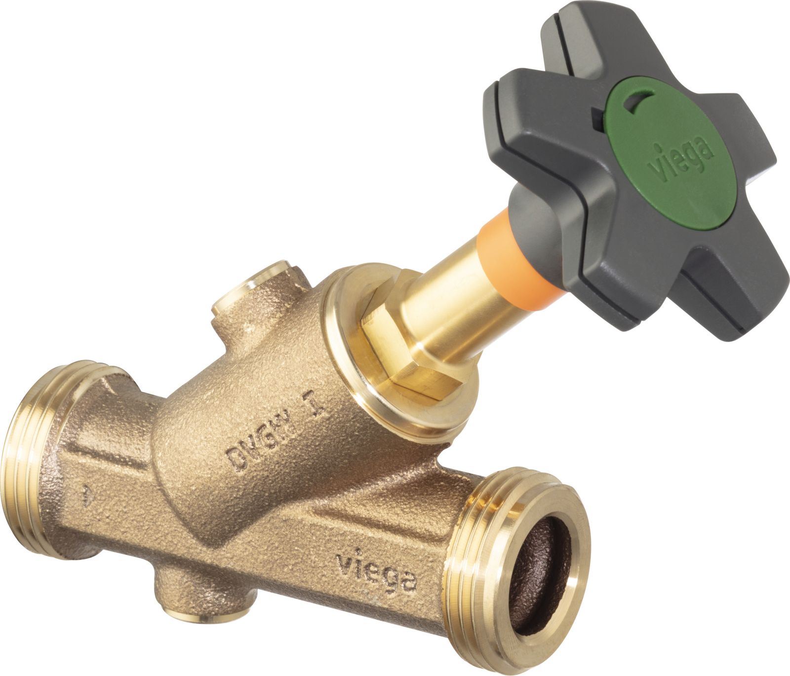 Viega Schrägsitzventil Easytop 2237.3 DN 32, G 1 1/2, Siliziumbronze