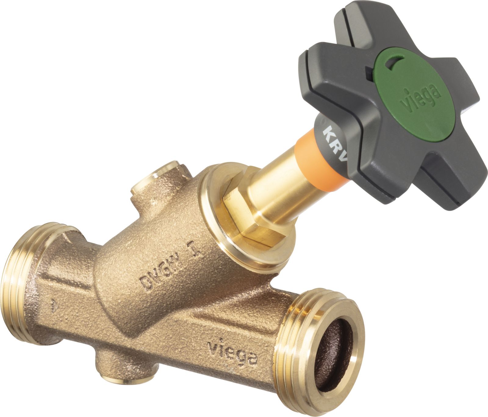 Viega KRV-Schrägsitzventil Easytop 2238.3 DN 25, G 1 1/4, Siliziumbronze