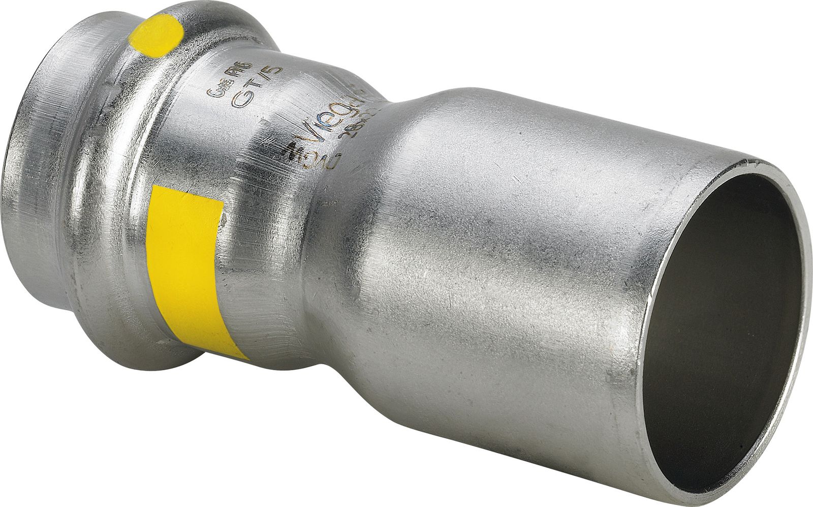 Viega Reduzierstück Sanpress Inox G 0215.1 28 x 22 mm, Stahl nichtrostend, SC-Contur
