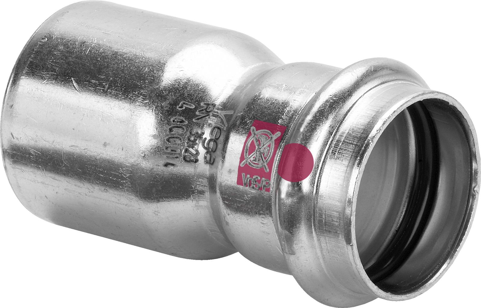 Viega Reduzierstück Prestabo 1115.1 35 x 22 mm, Stahl unlegiert, SC-Contur, Einsteckende