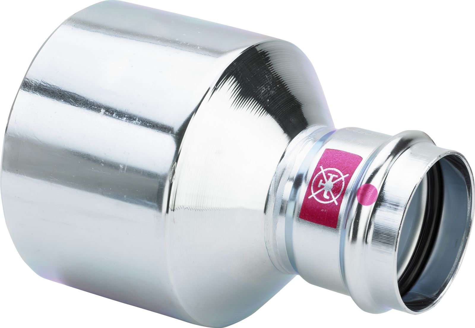 Viega Reduzierstück Prestabo 1115.1XL 76,1 x 35 mm, Stahl unlegiert, SC-Contur, Einsteckende