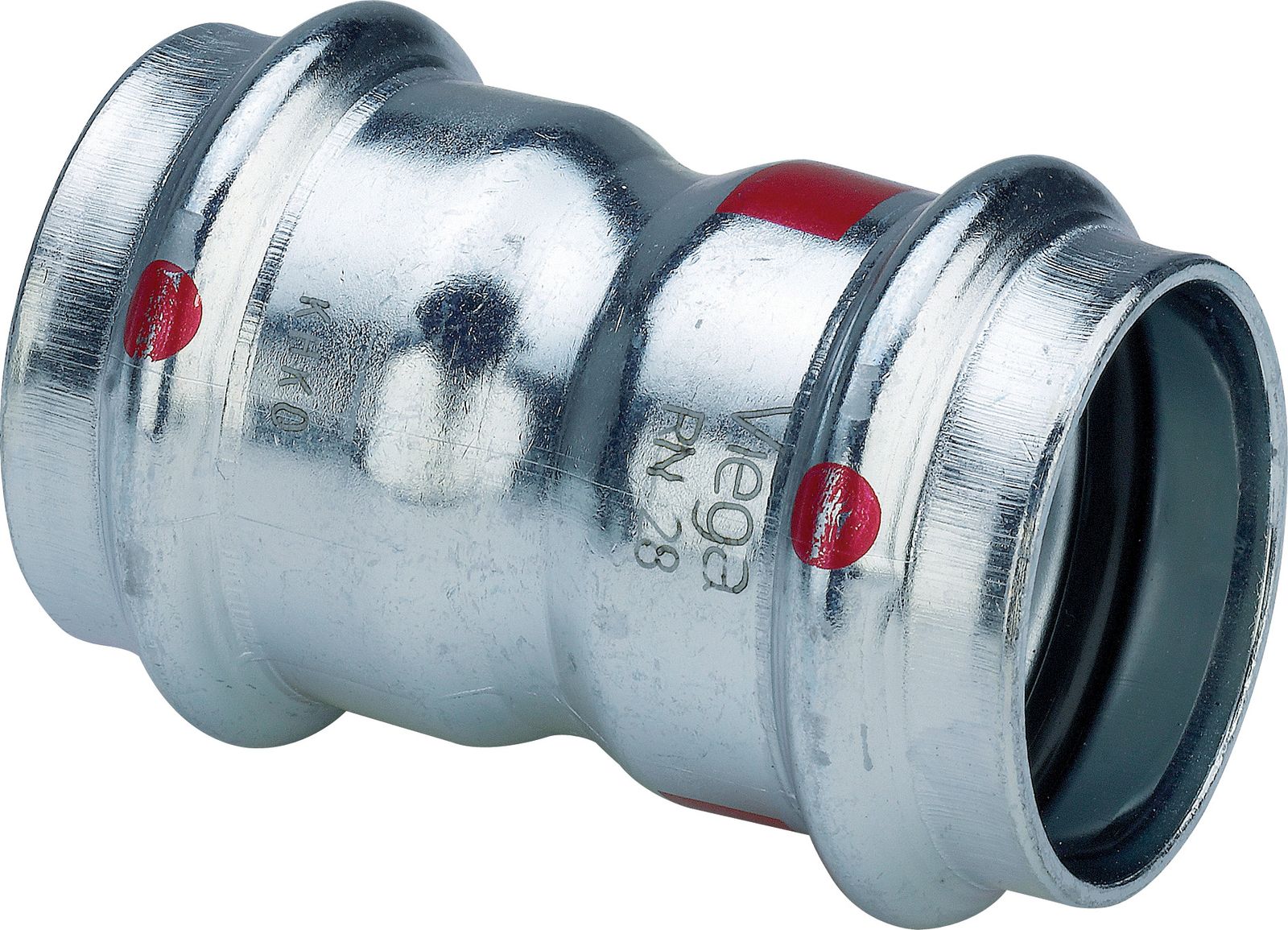 Viega Muffe Prestabo 1115 18 mm, Stahl unlegiert, SC-Contur
