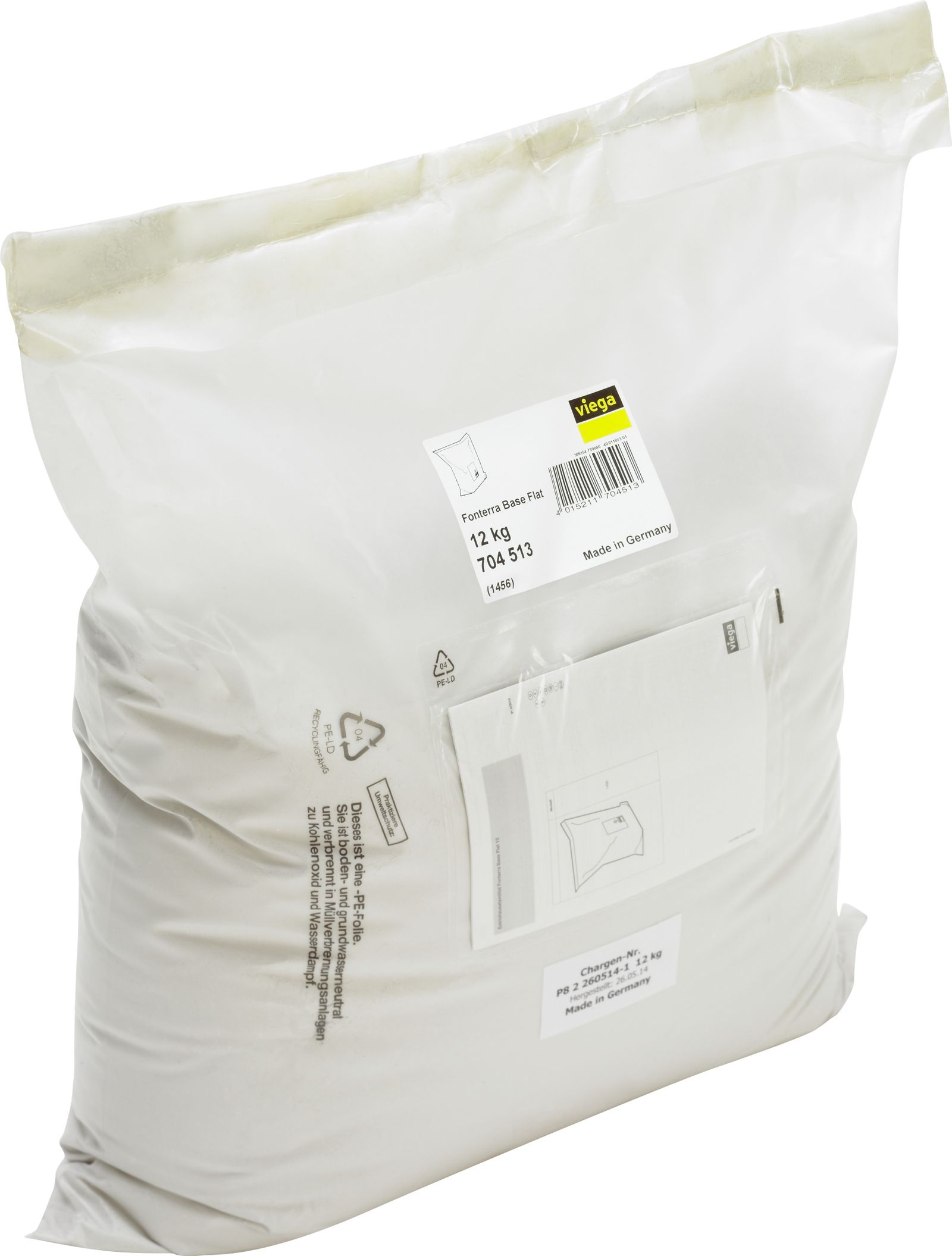 Viega Estrichzusatzmittel Fonterra Base Flat 12 1456 12 kg, für Zementheizestrich