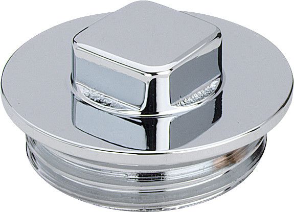 Viega Stopfen 1751 G 3/8, Messing verchromt, mit Vierkant