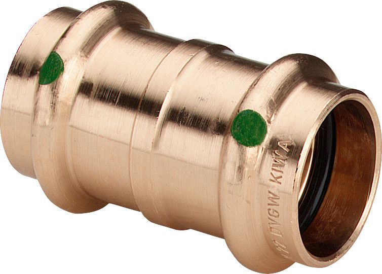 Viega Muffe Sanpress 2215 54 mm, Rotguss, SC-Contur