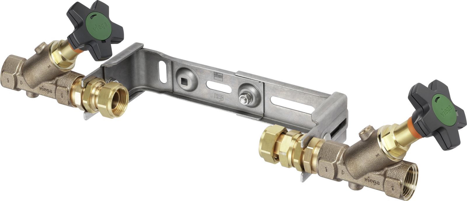 Viega Montageeinheit Easytop 2230.10 Rp 1 x Rp 1, Siliziumbronze, für Wasserzähler Qn 2,5