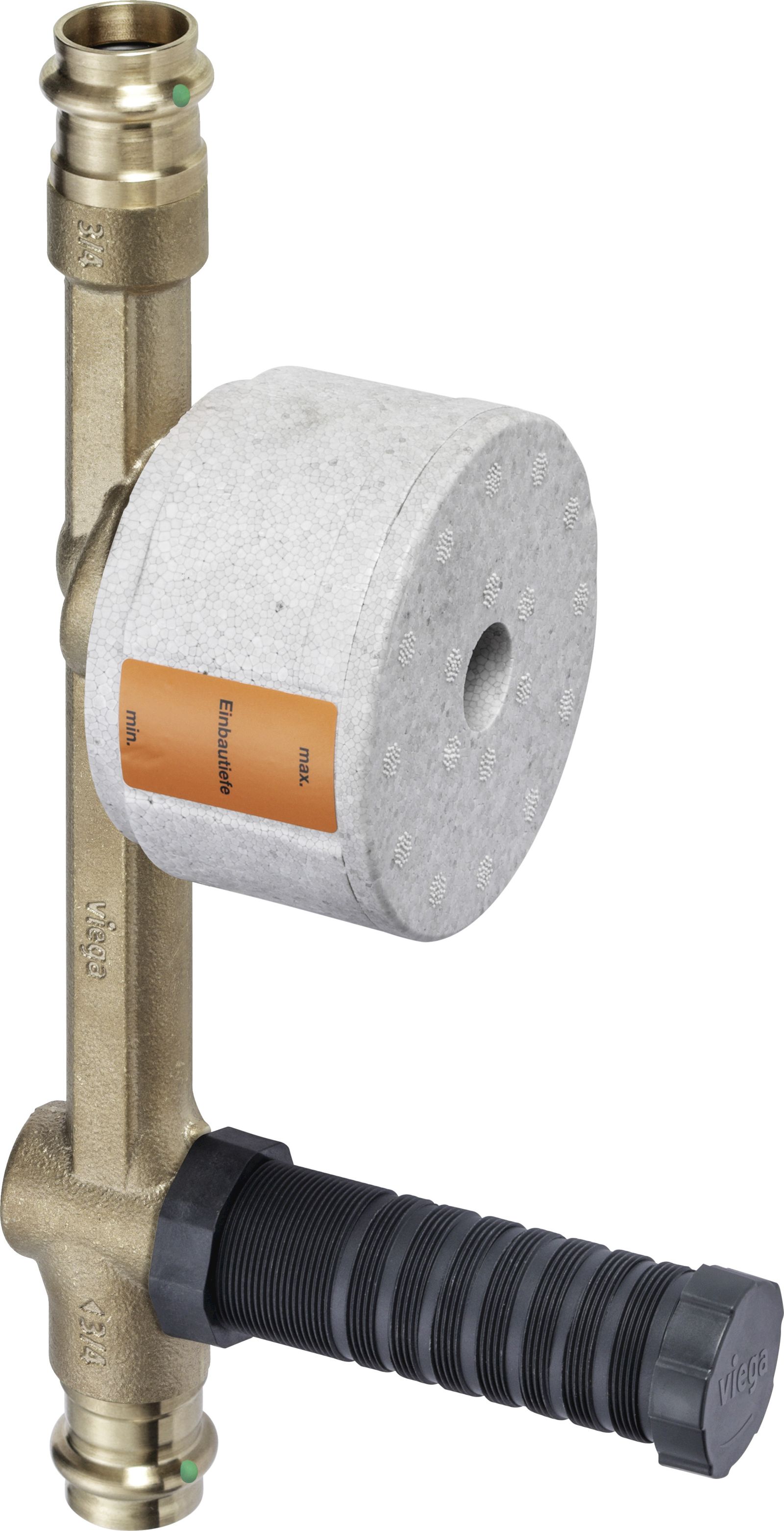 Viega UP-Wohnungswasserzähler-Einheit Easytop 2231.3 22 mm, Siliziumbronze, SC-Contur, Pressanschluss