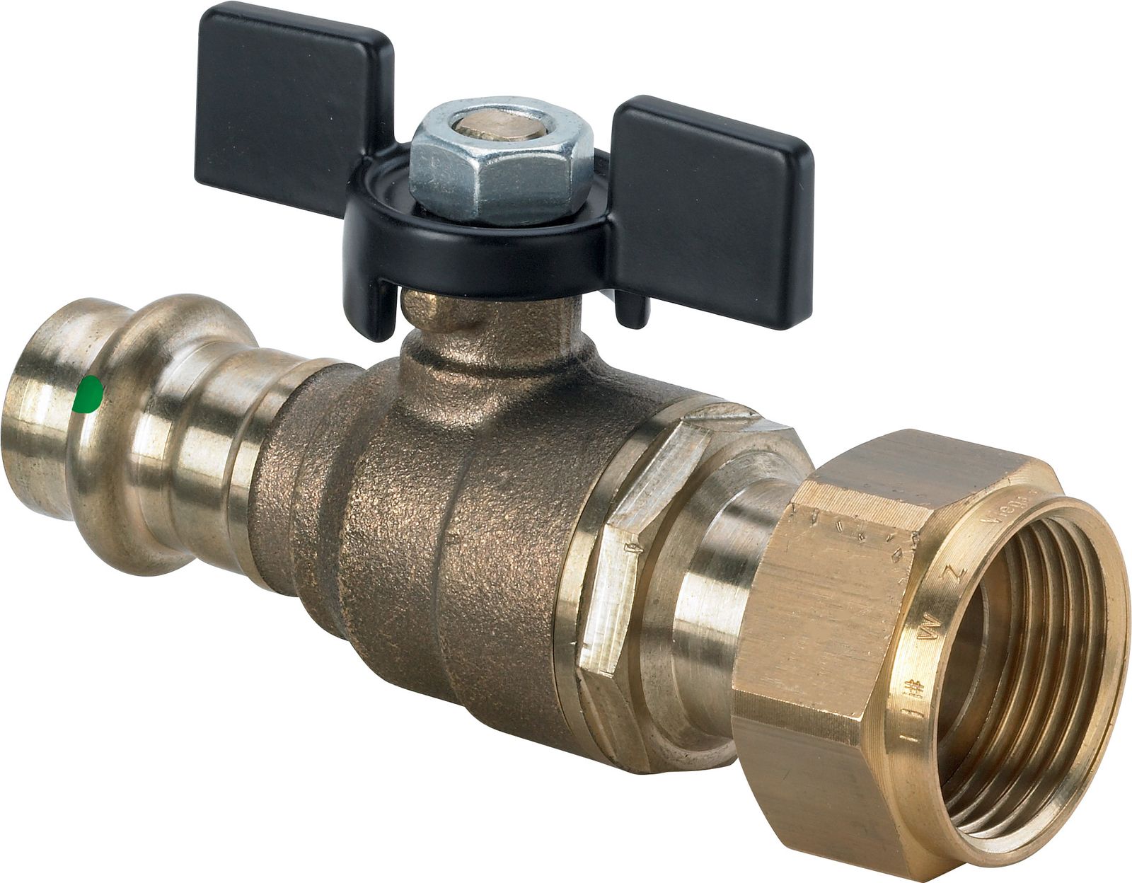 Viega Kugelhahn Easytop 2275.7 DN 15, 15 mm, G 3/4, Siliziumbronze, SC-Contur, Pressanschluss