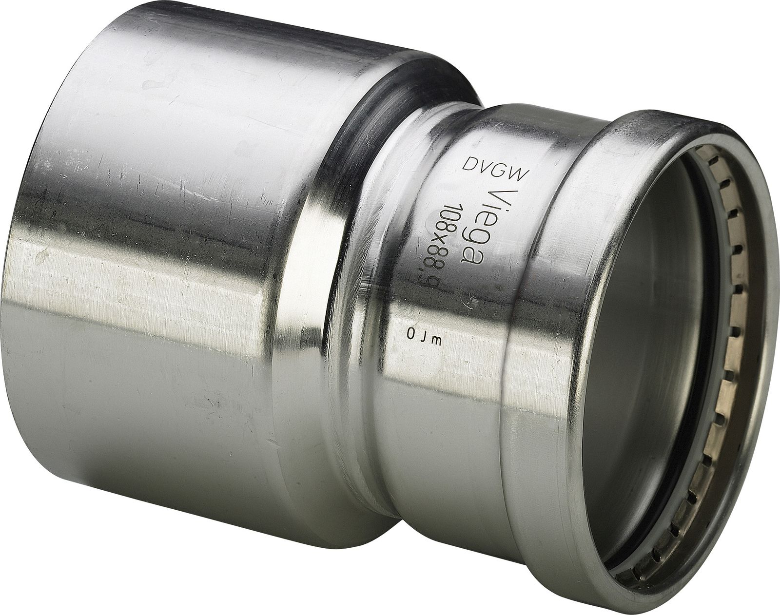 Viega XL-Reduzierstück Sanpress Inox 2315.1XL 108 x 64 mm, Stahl nichtrostend, SC-Contur