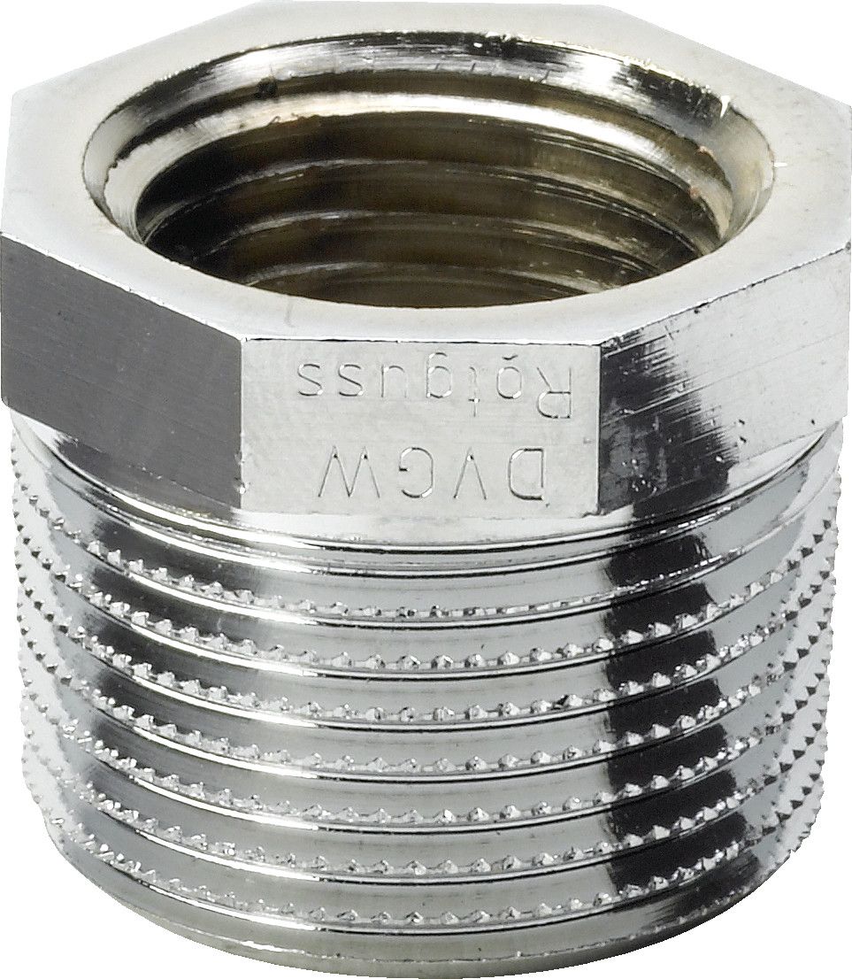 Viega Reduzierstück 3241 R/Rp 3/4 x 3/8, verchromt, Mehrkant