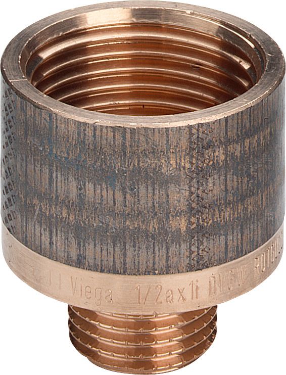 Viega Reduzierstück 3242 R 1/2 x Rp 3/8, Rotguss, rund
