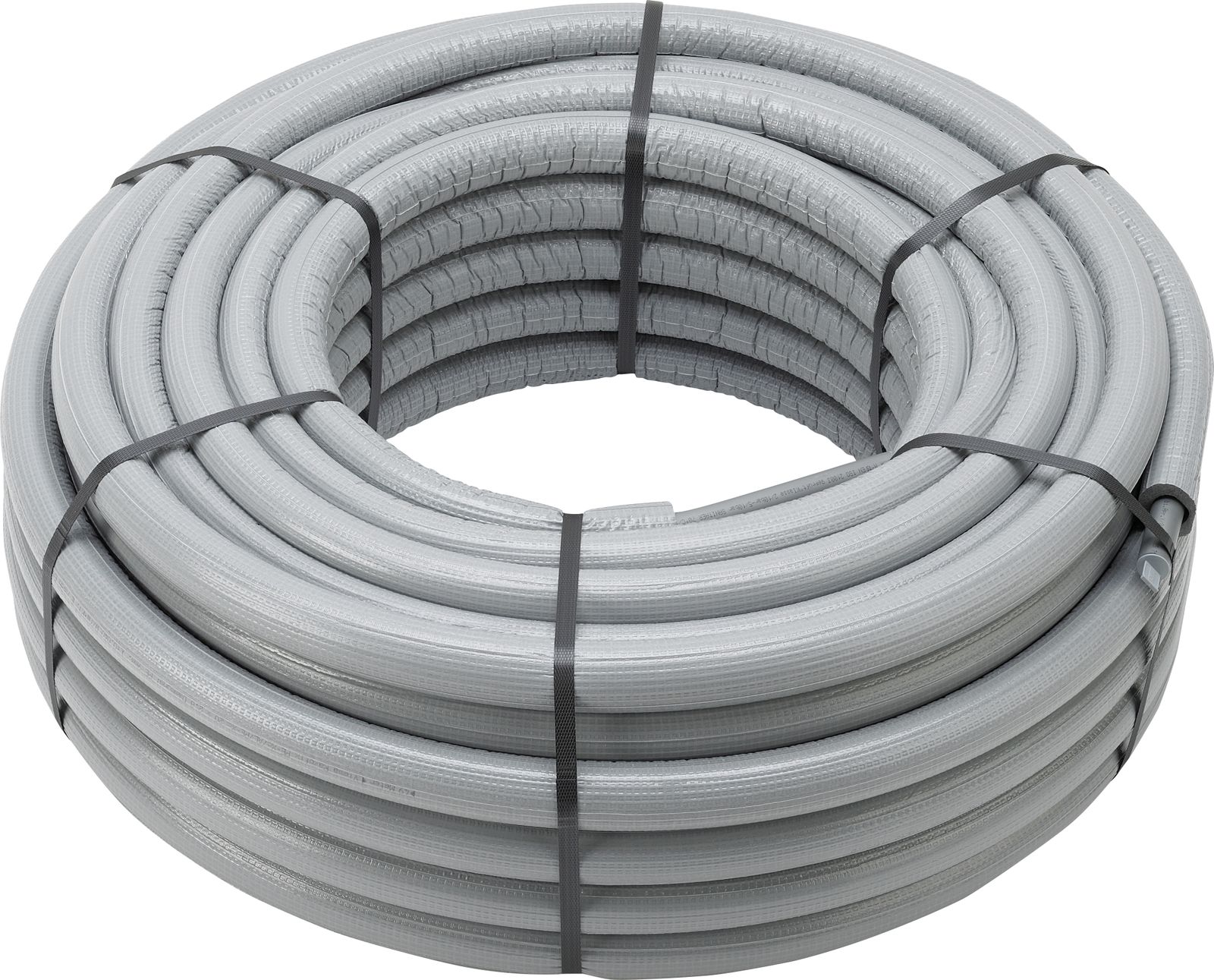 Viega Mehrschichtverbund-Rohr Raxofix 5302.5 25 x 2,7 mm, 25 m Ring, Dämmung 9 mm, Kunststoff grau