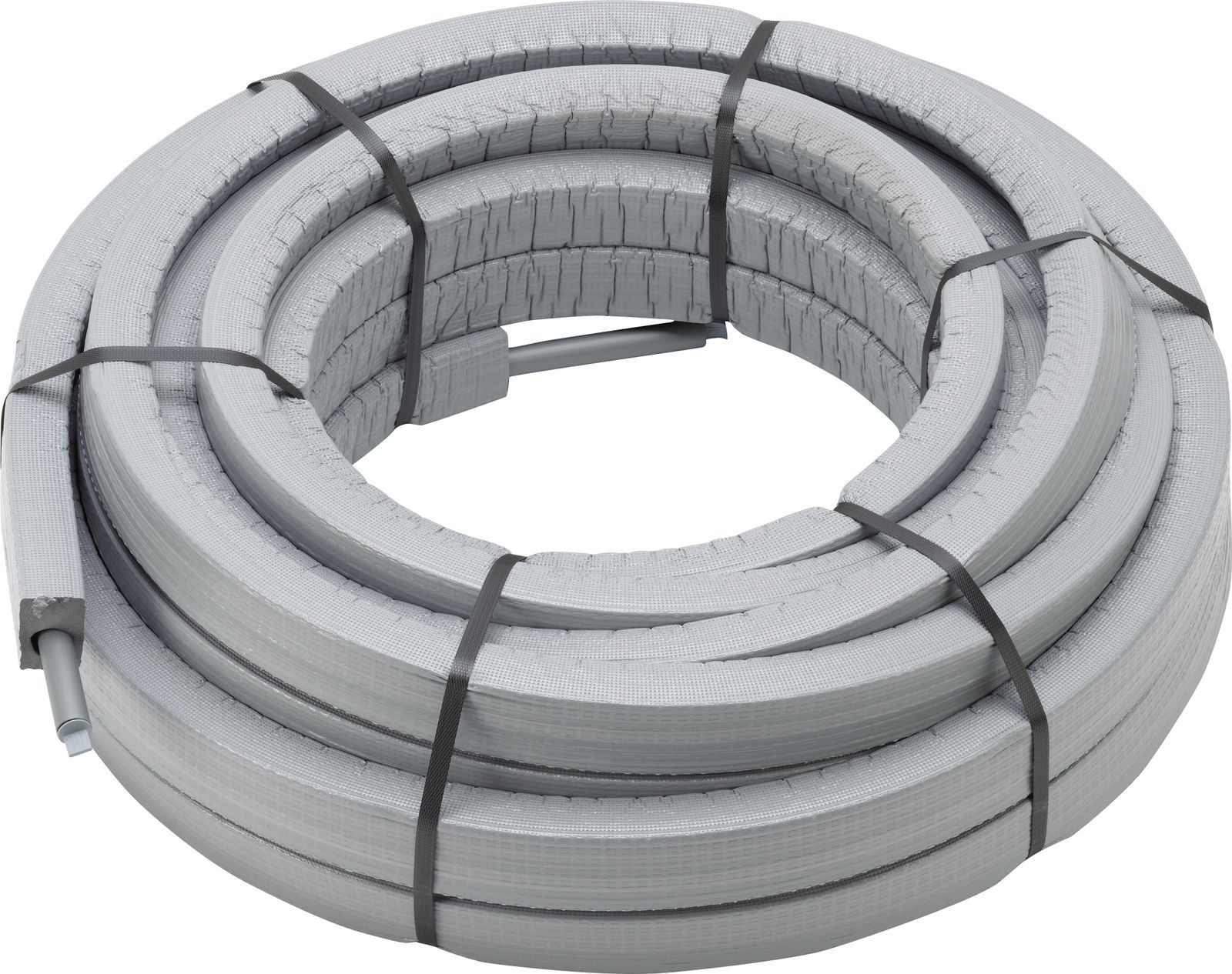 Viega Mehrverbundrohr-Rohr Raxofix 5304 25 x 2,7 mm, 50 m Ring, exzentrische Wärmedämmung, Kunststoff grau