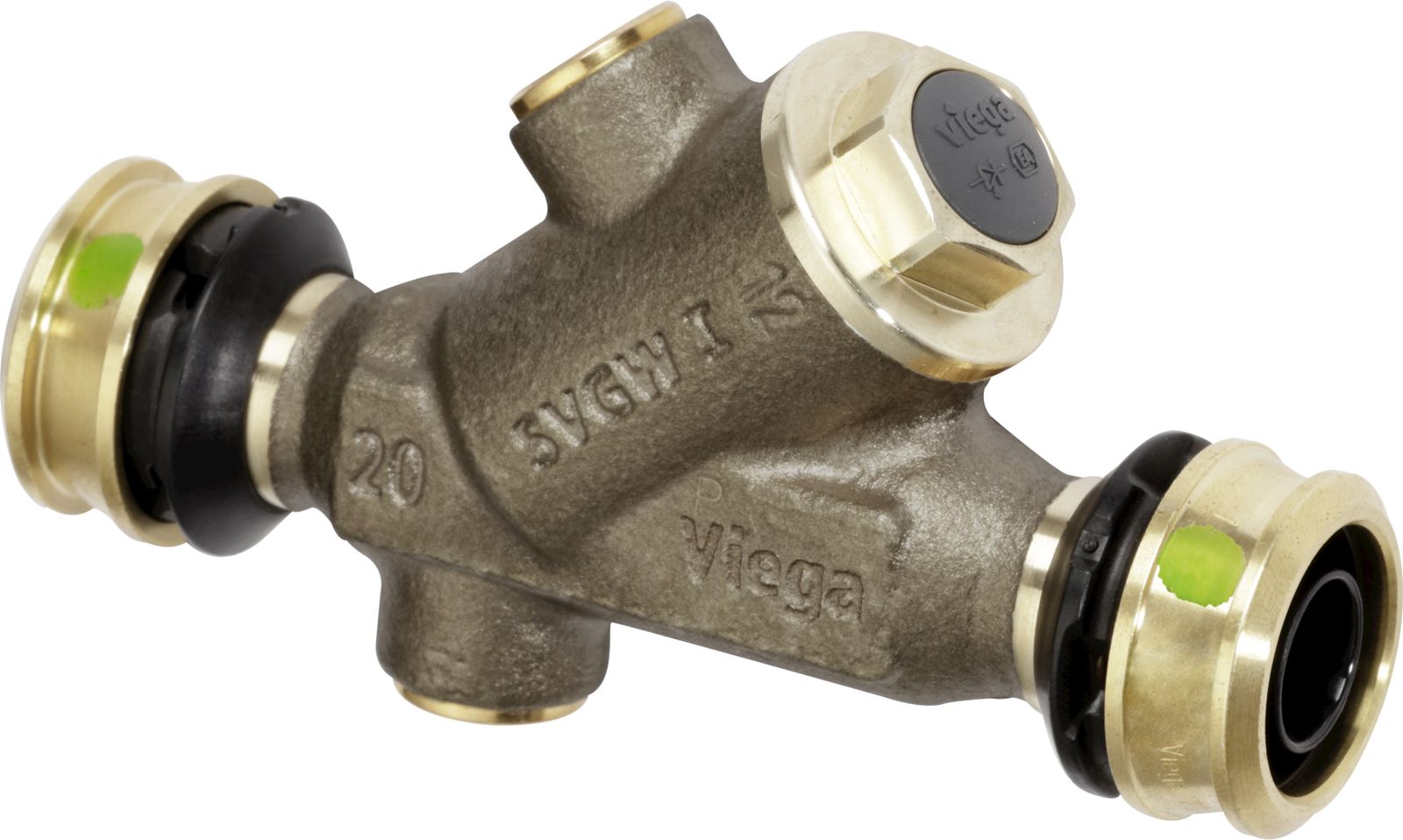 Viega Rückflussverhinderer Easytop 5339.4 DN 15, 16 mm, mit SC-Contur, mit Pressanschluss, Siliziumbronze